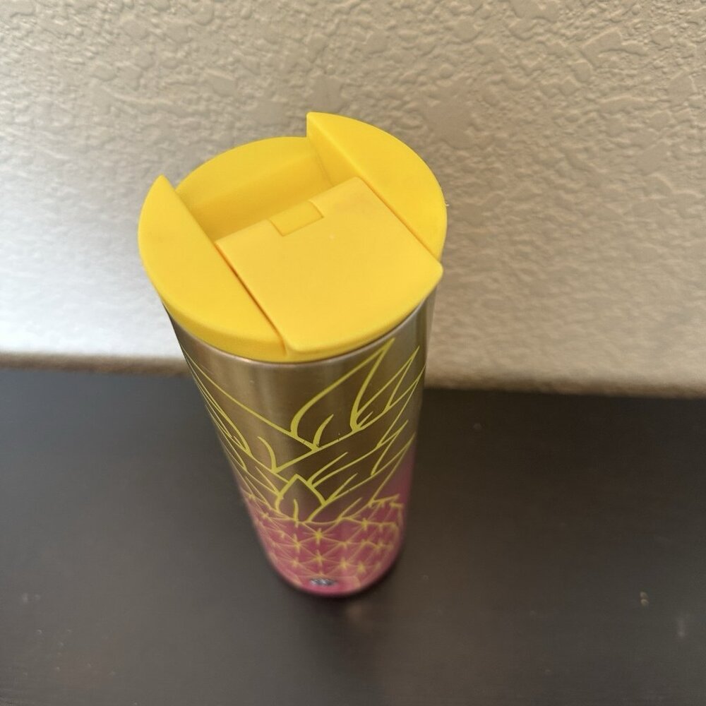 Starbucks 2020 HAWAII COLLECTION16oz PINEAPPLE Insulated Metal Tumbler - Picture 3 of 7